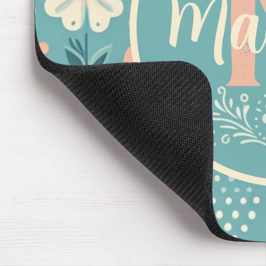 Monogram Whimsical Blogs Mousepad (Ecke)