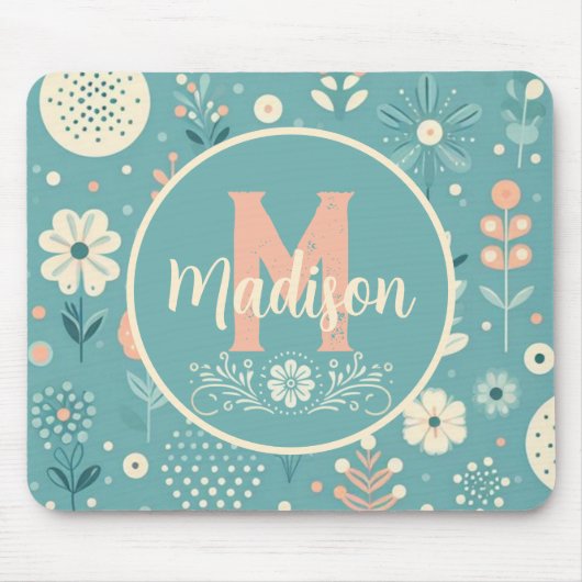 Monogram Whimsical Blogs Mousepad (Vorne)
