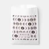 Monogram Whimsical Dreamy Moon Phases Geschenktütchen (Vorderseite)