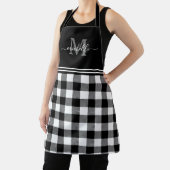 Monogram White Black Buffalo Kariert Schürze (InSitu)