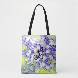 Monogram White Cheroms Watercolor Tasche