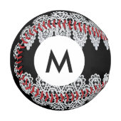 Monogram White Lace Baseball (Vorderseite Links)
