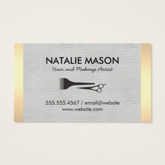 Monogram White Leather Gold Lux Trim (Rückseite)