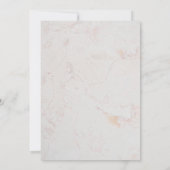 Monogram White Marble Red Script Wax Siegel Weddin Einladung (Rückseite)
