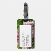 Monogram White Mountain Laurel Floral Gepäckanhänger (Rückseite vertikal)