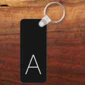 Monogram-Wiedersehen Personalisiert Schlüsselanhänger (Rückseite)