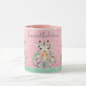 Monogram Wildlife Girls Boho Jungle Animes Hübsch Tasse (Zentrum)