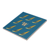 Monogram Windsurfing Keramik Tile Fliese (Seite)