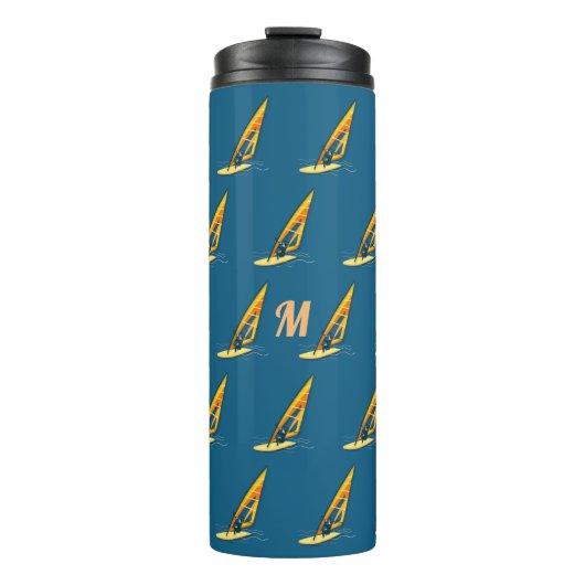 Monogram Windsurfing Thermosbecher (Vorderseite)