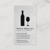 Monogram Wine Visitenkarte (Rückseite)