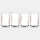 Monogram with Name Catholic Blessing Drinkware Set Dosenglas (Rechts)