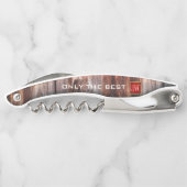 Monogram Wood Corkschraube Flaschenöffner Kellnermesser (Rückseite)