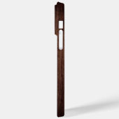 Monogram Wood Rustic Timer Personalisiert Name Case-Mate iPhone Hülle (Rückseite / Links)