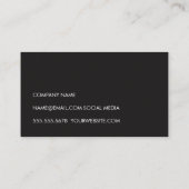 Monogram Wood Visitenkarte (Rückseite)