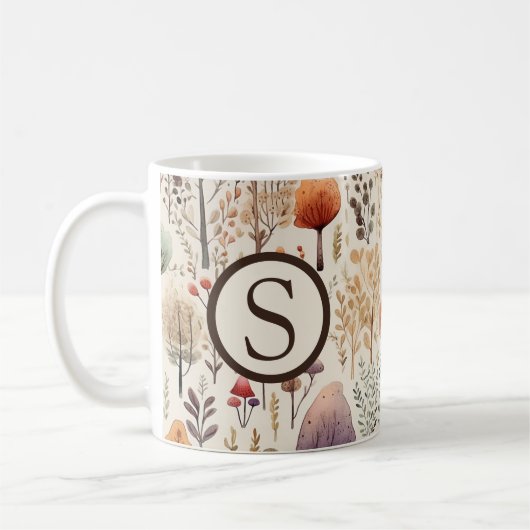 Monogram Woodland Cozy Cabin Kaffeetasse (Links)