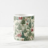 Monogram Woodland Rustikales Land Weihnachten Nied Kaffeetasse (Mittel)