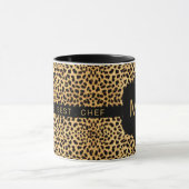 Monogram World's Best Koch Cheetah Print Tasse (Zentrum)