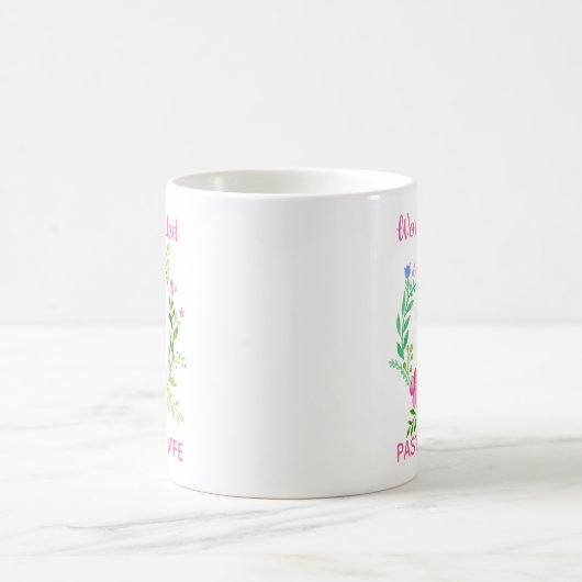 Monogram World's Phantastischste Pastor's Ehefrau  Kaffeetasse (Mittel)
