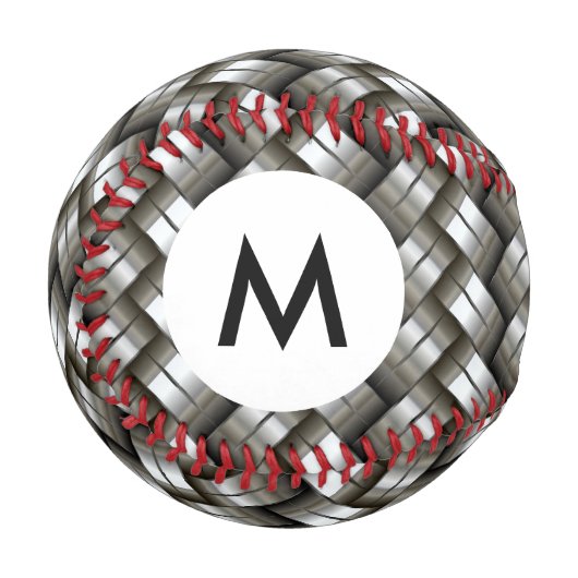 Monogram Woven Metal Muster Baseball (Vorderseite Links)
