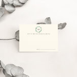 Monogram Wreath Wedding Advice Cards | Wald Hinweiskarte<br><div class="desc">Diese kleinen Karten in warmem Elfenbein wurden entwickelt, um sich mit unseren Wreath Monogram Hochzeit- und Veranstaltungseinladungen im Wald abzustimmen. Sie zeigen eine Aquarellkreideillustrierung in lebhaften botanischen Jägertönen mit den drei ersten Monogramm des Paares. Verlass einen Stapel am Eingang des Empfangs oder gib sie für eine einzigartige Weise herum, damit...</div>