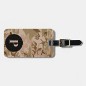 Monogram Wüste Militärische Camouflage Camouflage Gepäckanhänger (Vorderseite horizontal)