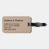 Monogram Wüste Militärische Camouflage Camouflage  Gepäckanhänger (Rückseite horizontal)