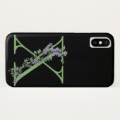 Monogram X Lavendel Eucalyptus Case-Mate iPhone Hülle (Rückseite (Horizontal))