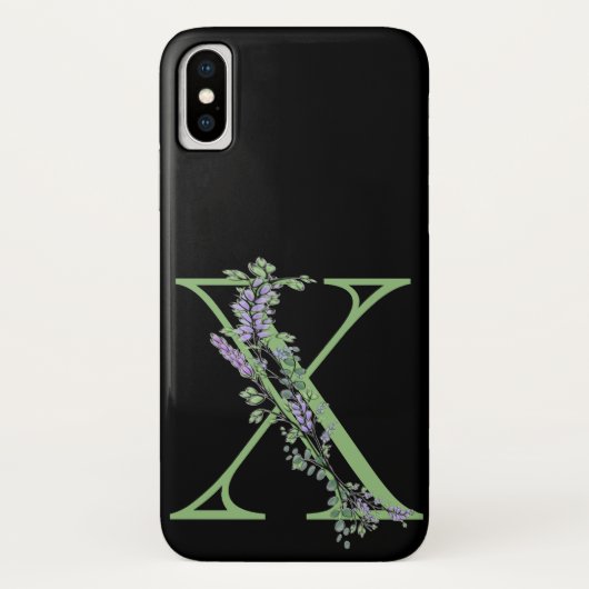 Monogram X Lavendel Eucalyptus Case-Mate iPhone Hülle (Rückseite)