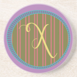 Monogram X Sandstone Untersetzer