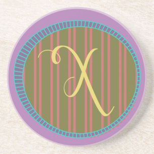 Monogram X Sandstone Untersetzer