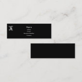 Monogram X-Visitenkarten Mini Visitenkarte (Vorne/Hinten)