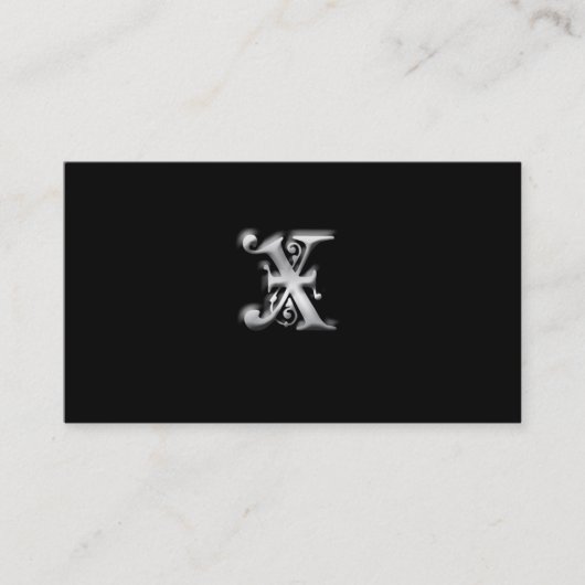 Monogram X-Visitenkarten Visitenkarte (Vorderseite)