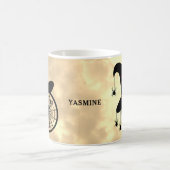 Monogram Y Halloween Sky Hexenspinnen Name Kaffeetasse (Mittel)