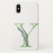 Monogram Y Lavendel Eucalyptus Case-Mate iPhone Hülle (Rückseite)