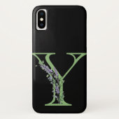 Monogram Y Lavendel Eucalyptus Case-Mate iPhone Hülle (Rückseite)