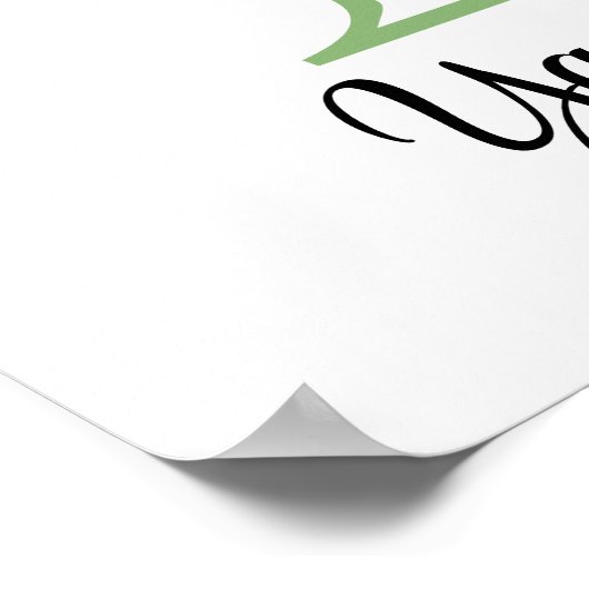 Monogram Y Lavendel Eucalyptus Kinderzimmer Poster (Ecke)