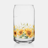 Monogram Yellow Flower Sunflower Floral Botanical Dosenglas (Links)