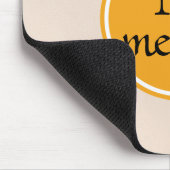 Monogram Yellow Gold Circle Mousepad (Ecke)