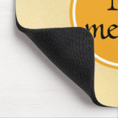 Monogram Yellow Gold Circle Mousepad (Ecke)