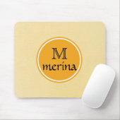 Monogram Yellow Gold Circle Mousepad (Mit Mouse)