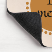 Monogram Yellow Gold Circle Mousepad (Ecke)