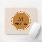 Monogram Yellow Gold Circle Mousepad (Mit Mouse)