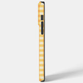 Monogram Yellow Orange Ish Preppy Gingham Kariert Case-Mate iPhone Hülle (Rückseite / Links)