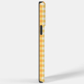 Monogram Yellow Orange Ish Preppy Gingham Kariert Case-Mate iPhone Hülle (Rückseite / Rechts)