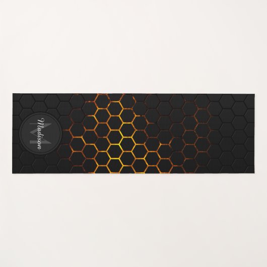 Monogram Yogamatte (Vorderseite (Horizontal))