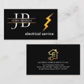 Monogram Your Electrical Name Visitenkarte (Vorne/Hinten)