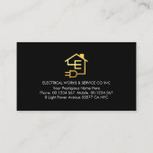 Monogram Your Electrical Name Visitenkarte (Rückseite)