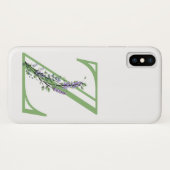 Monogram Z Lavender Eucalyptus Case-Mate iPhone Hülle (Rückseite (Horizontal))