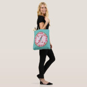 Monogram Z Letter with Peony Blume Image Toag Tasche (Am Model)