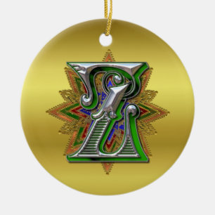 Monogram Z-Ornament Keramikornament